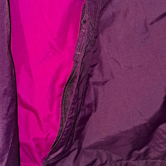 Columbia Omni-Tech 3-N-1 Woman's Large Full Zip Hooded Jacket. Purple - Picture 7 of 16